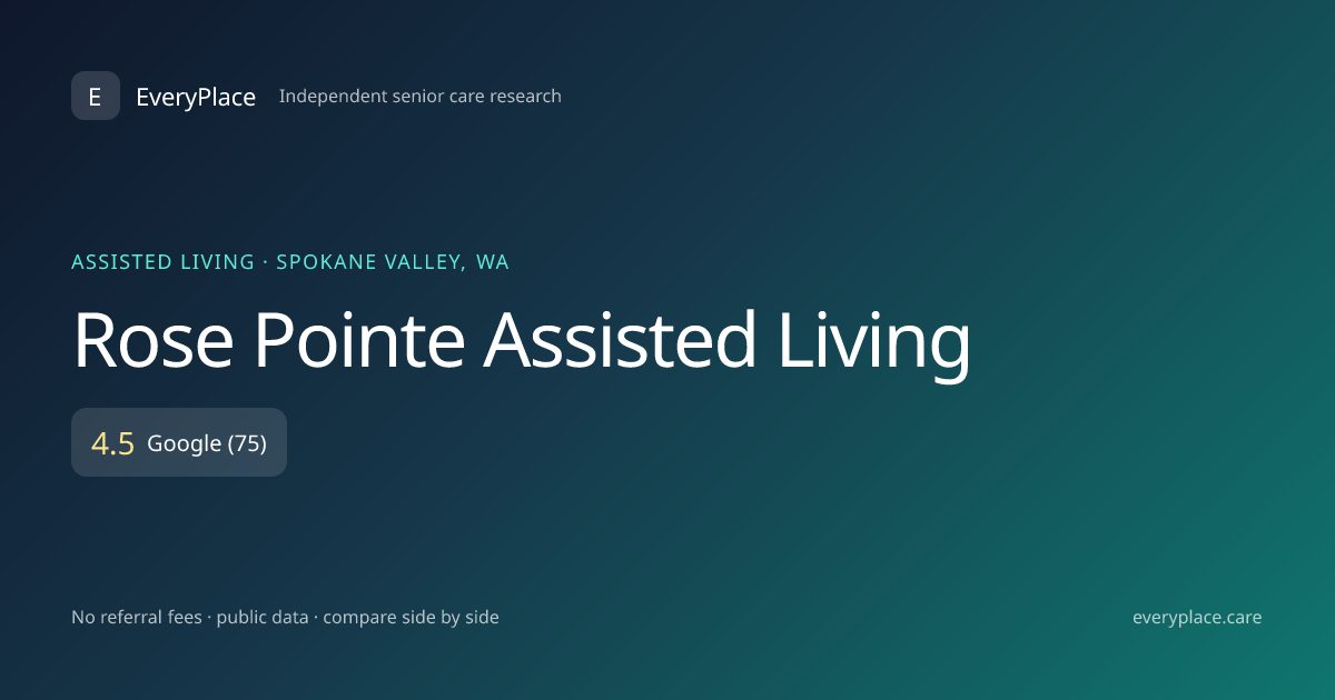 Rose Pointe Assisted Living — Reviews, Cost & Ratings in Spokane Valley ...